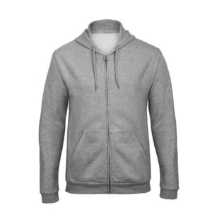 8x Felpa cappuccio e zip Unisex Grigio