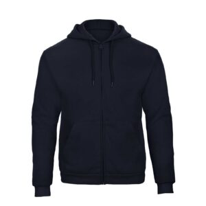 8x Felpa cappuccio e zip Unisex Navy