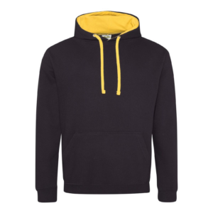 8x Felpa Cap Bi-Colore Unisex Nero/Giallo