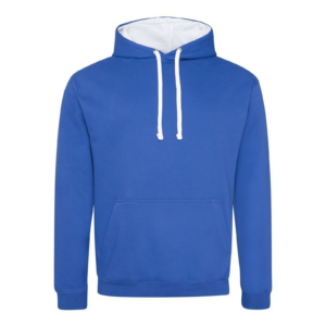 8x Felpa Cap Bi-Colore Unisex Royal/Bianco