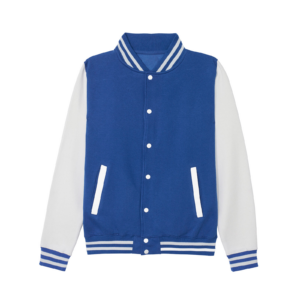 8x Giacca College Unisex Royal/Bianco