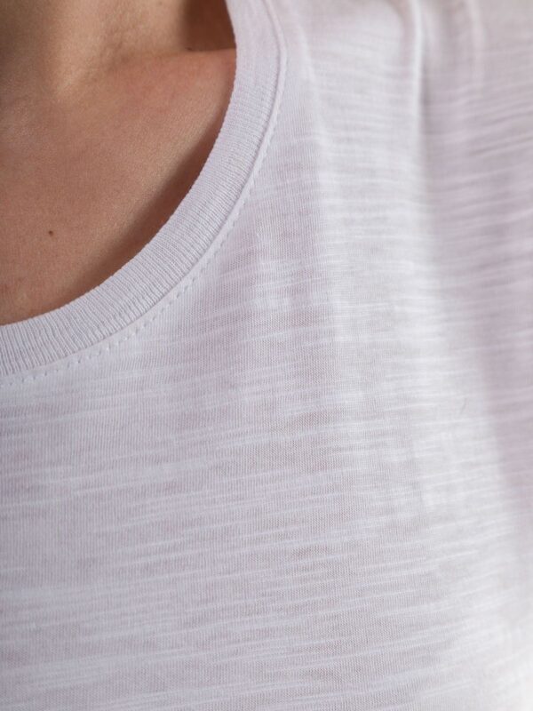 10x Tee Donna mix size Slub Bianco - immagine 5